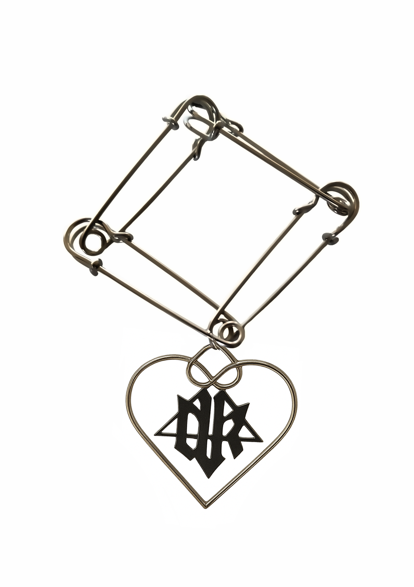 Safety Pin Punk Bracelet