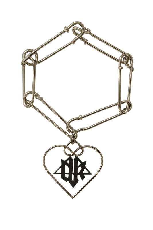 Safety Pin Punk Necklace